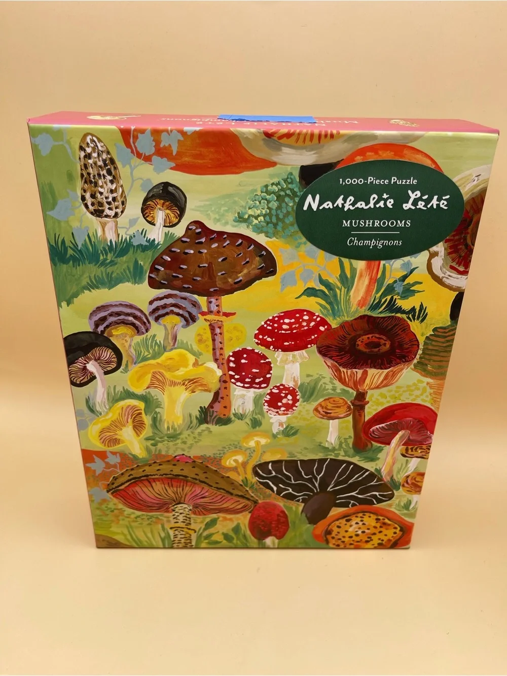 Nathaniel Lété 'Mushrooms' 1000-Piece Puzzle - Colorful Mushroom Illustration